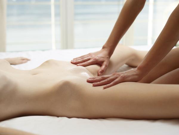 Emily and Tigra body body massage part 2 #23